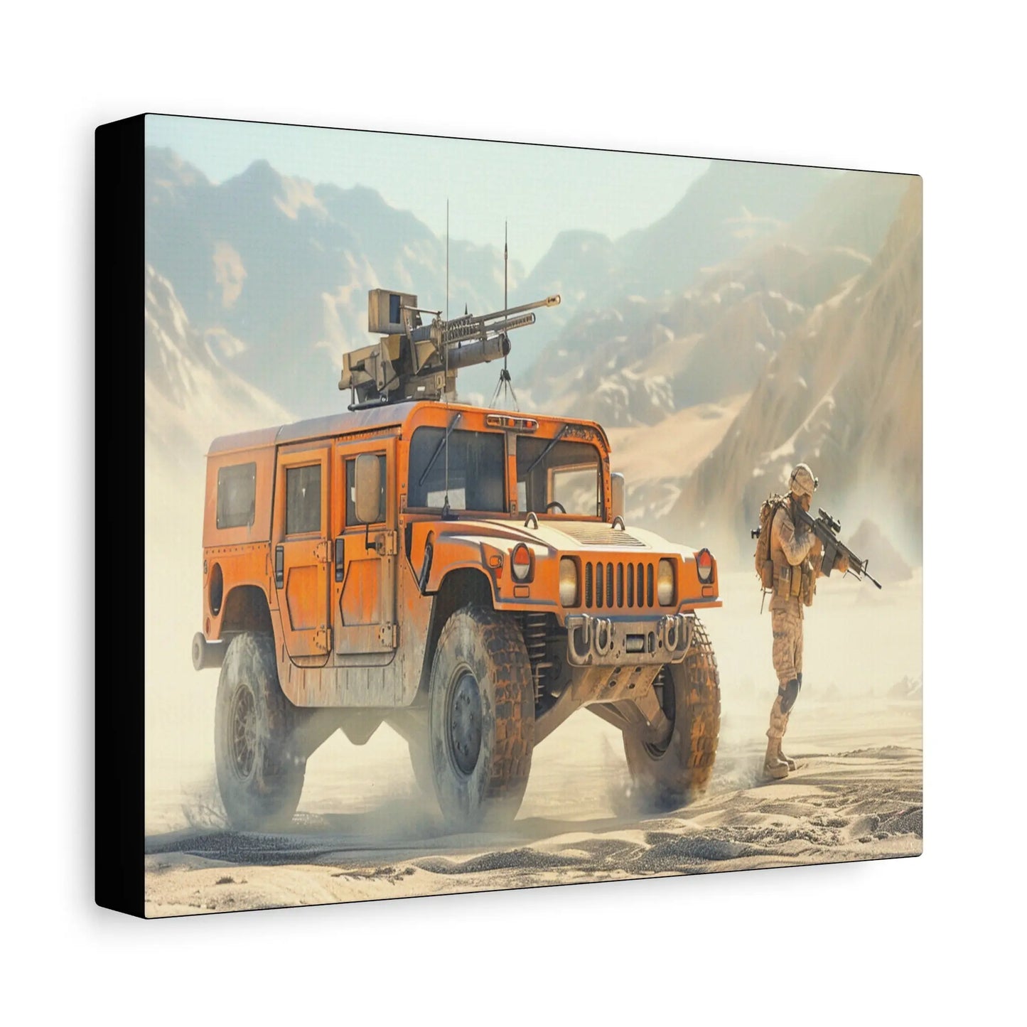 Desert Soldier – Military Canvas Wall Art - Tactical Motive