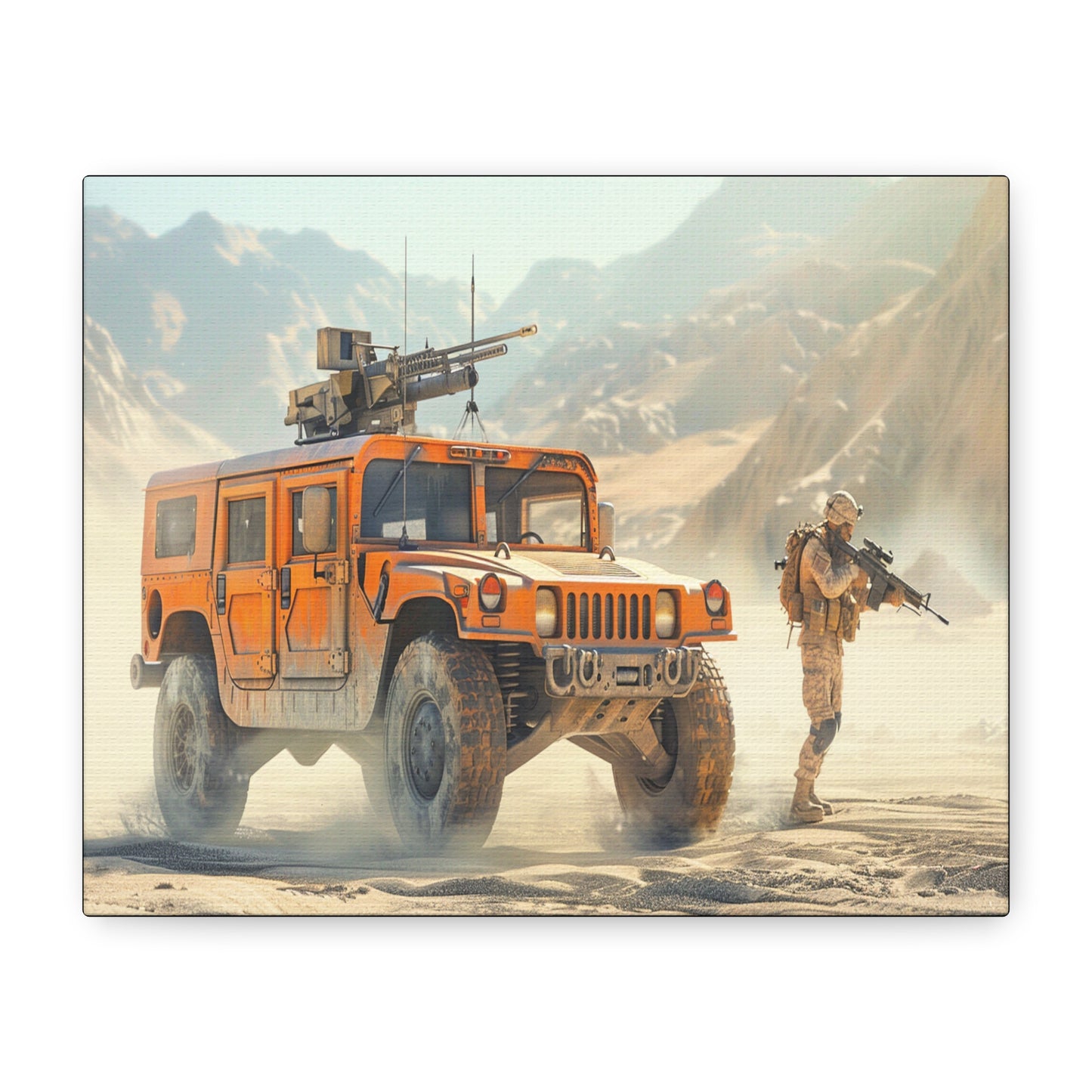 Desert Soldier – Military Canvas Wall Art - Tactical Motive