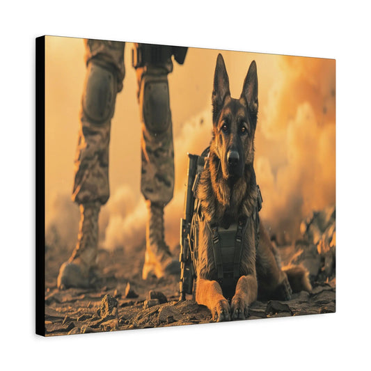 K9 Military Dog – Tactical Canvas Wall Art Tribute Tactical Motive