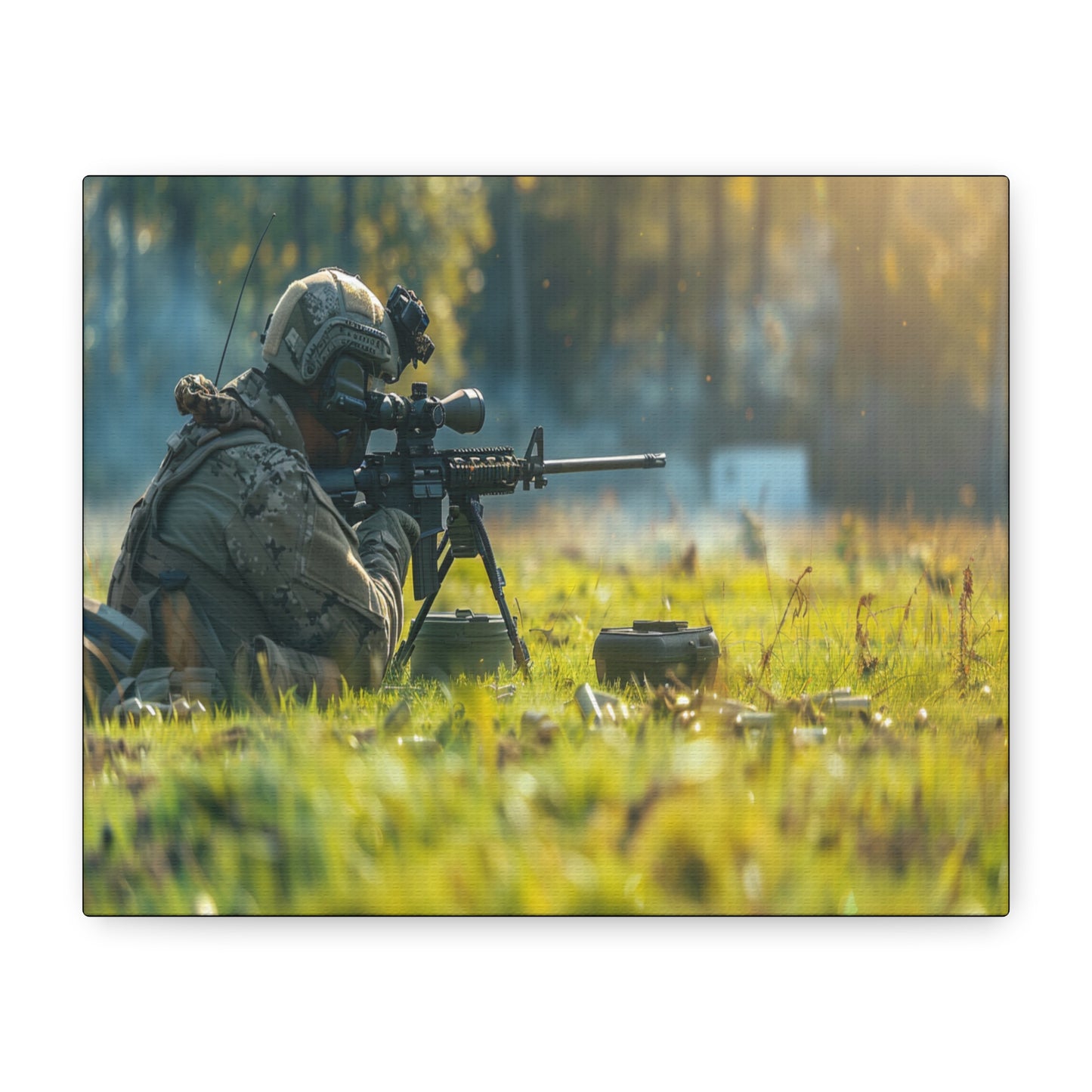 Range Precision – Sniper Soldier Canvas Wall Art - Tactical Motive
