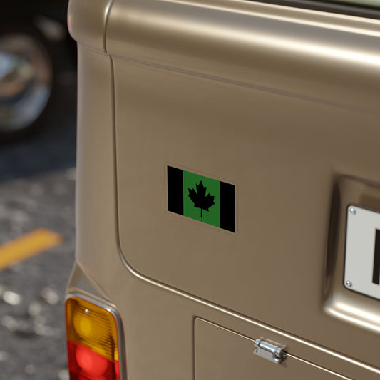 Canadian Flag – Black on Green Sticker | Tactical Motive Original Tactical Motive