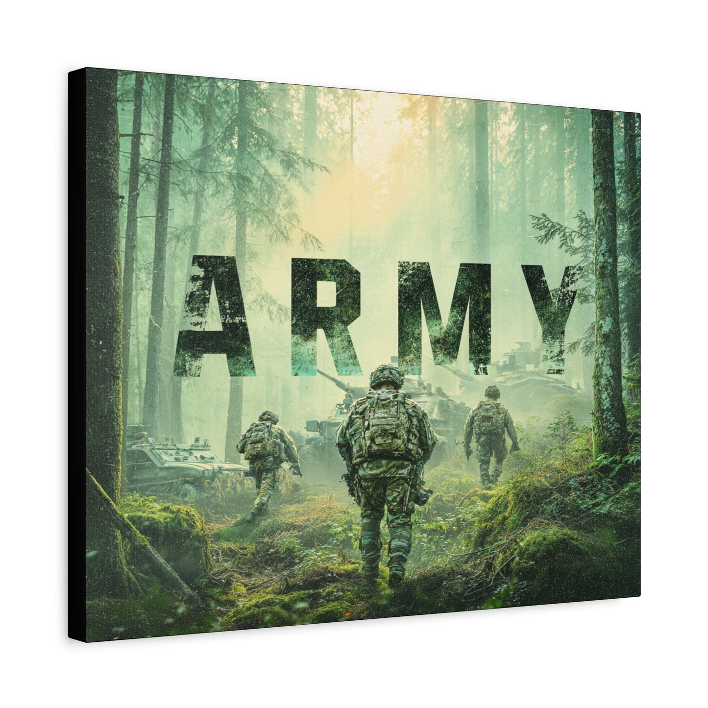 Canadian Army Camouflage – Woodland Canvas Wall Art Tactical Motive