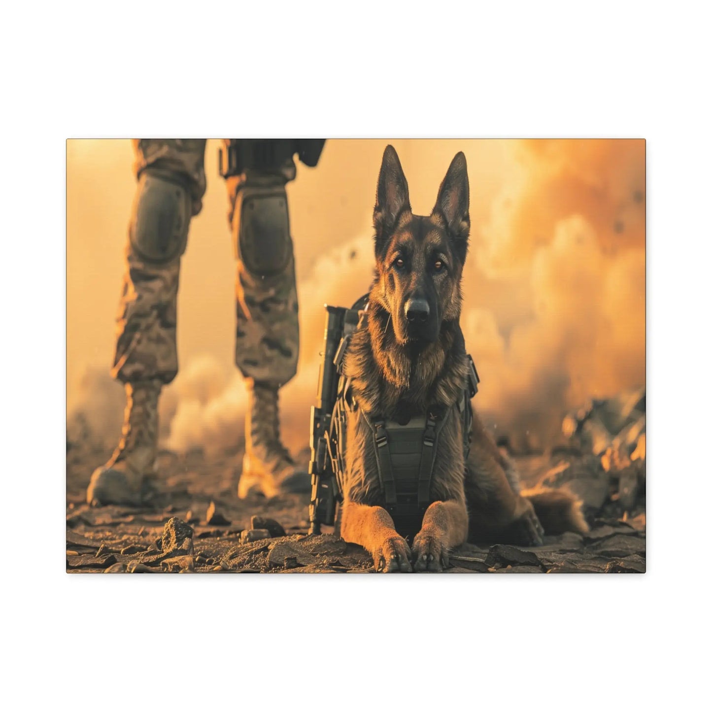 K9 Military Dog – Tactical Canvas Wall Art Tribute Tactical Motive