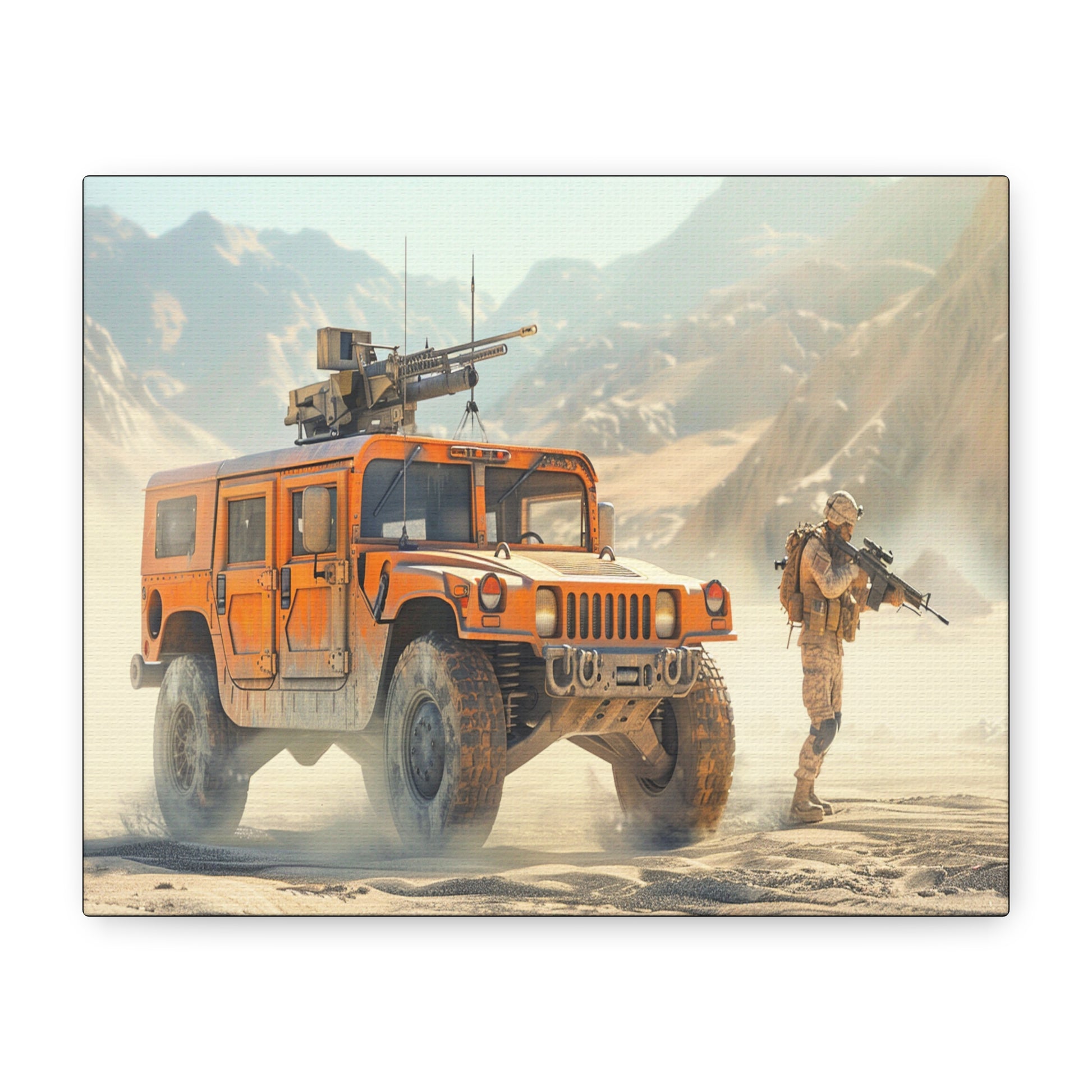 Desert Soldier – Military Canvas Wall Art - Tactical Motive