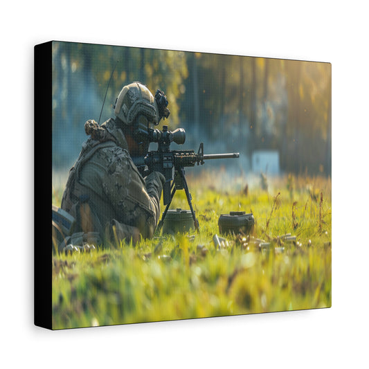 Range Precision – Sniper Soldier Canvas Wall Art - Tactical Motive