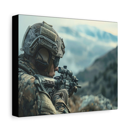 Stand Firm – Soldier Canvas Wall Art - Tactical Motive